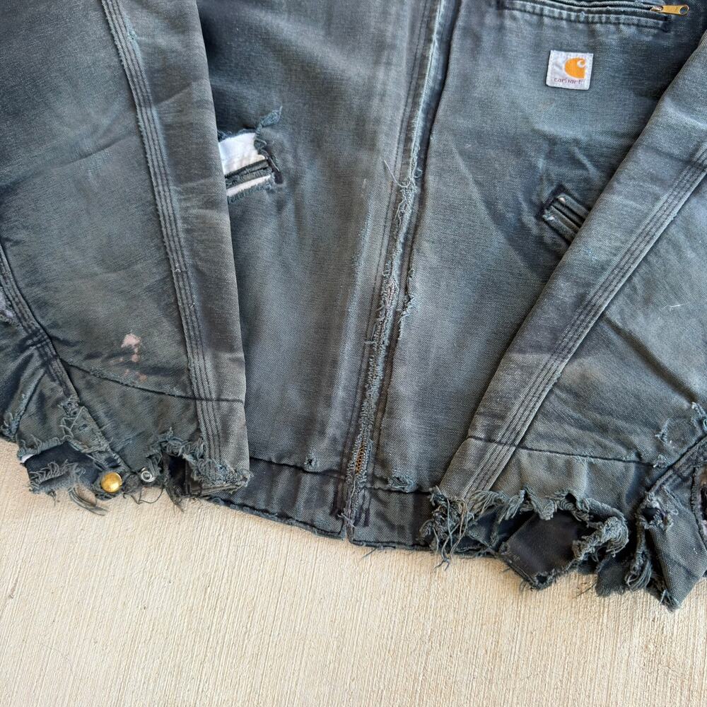 Carhartt faded black detroit work wear jacket - Picture 5 of 9